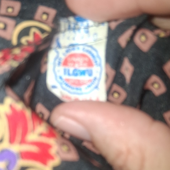 Vintage Lady Carol Boho Midi Dress | Size XL (Est.) Made USA - Picture 7 of 10